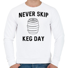 PRINTFASHION keg day - Férfi pulóver - Fehér férfi pulóver, kardigán