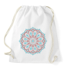 PRINTFASHION Kék-barna mandala - Sportzsák, Tornazsák - Fehér