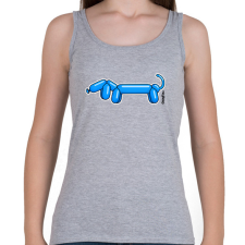 PRINTFASHION Kék lufitacskó - Női atléta - Sport szürke női trikó