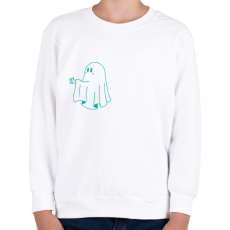 PRINTFASHION Kék szellem2 - Gyerek pulóver - Fehér