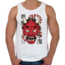 PRINTFASHION Keleti démon maszk - Férfi atléta - Fehér atléta, trikó