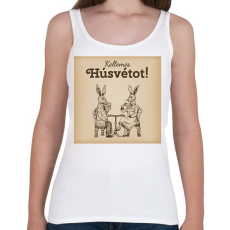 PRINTFASHION Kellemes Húsvétot - Úri nyulak - Női atléta - Fehér