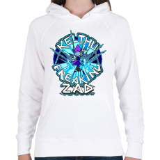 PRINTFASHION Kelthu Zad - Női kapucnis pulóver - Fehér