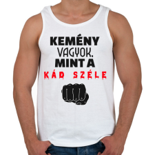 PRINTFASHION Kemény vagyok - Férfi atléta - Fehér atléta, trikó