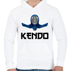 PRINTFASHION KENDO - Férfi kapucnis pulóver - Fehér