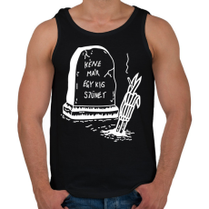 PRINTFASHION Kéne már egy kis szünet - Férfi atléta - Fekete