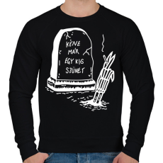 PRINTFASHION Kéne már egy kis szünet - Férfi pulóver - Fekete