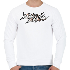 PRINTFASHION kengan ashura logo - Férfi pulóver - Fehér férfi pulóver, kardigán