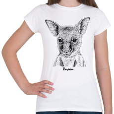 PRINTFASHION Kenguru - Női póló - Fehér