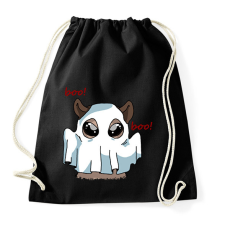 PRINTFASHION Kenny, a capybara szellem jelmezben - Sportzsák, Tornazsák - Fekete tornazsák