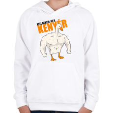 PRINTFASHION Kenyér - Gyerek kapucnis pulóver - Fehér