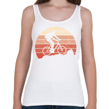 PRINTFASHION Kerékpáros - Női atléta - Fehér női trikó