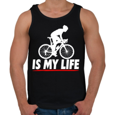 PRINTFASHION Kerékpáros póló - Férfi atléta - Fekete atléta, trikó