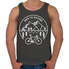 PRINTFASHION Kerékpározz - Férfi atléta - Sötétszürke atléta, trikó