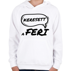 PRINTFASHION KERESETT A FERI - Gyerek kapucnis pulóver - Fehér