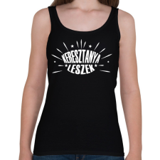 PRINTFASHION Keresztanya leszek - Női atléta - Fekete női trikó