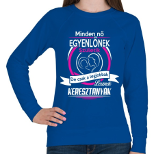 PRINTFASHION Keresztanyák - Női pulóver - Királykék női pulóver, kardigán