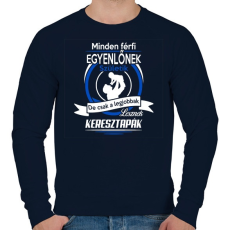 PRINTFASHION Keresztapák - Férfi pulóver - Sötétkék