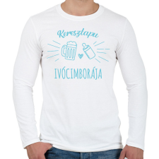 PRINTFASHION Keresztapu ivócimborája - Férfi hosszú ujjú póló - Fehér férfi póló
