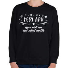 PRINTFASHION Keri apu - Gyerek pulóver - Fekete gyerek pulóver, kardigán
