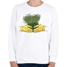 PRINTFASHION Kertész - Gyerek pulóver - Fehér gyerek pulóver, kardigán