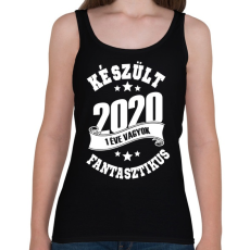 PRINTFASHION Készült 2020 - 1 éve vagyok fantasztikus - Női atléta - Fekete