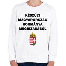 PRINTFASHION Készült... - Gyerek pulóver - Fehér