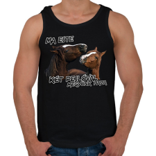 PRINTFASHION Két pejló (Delta) - Férfi atléta - Fekete atléta, trikó