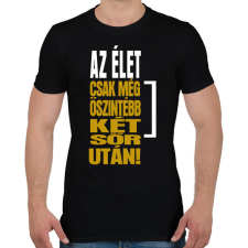PRINTFASHION Két sör után - Férfi póló - Fekete férfi póló