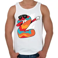 PRINTFASHION Kétéves - Férfi atléta - Fehér atléta, trikó