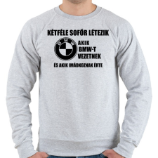 PRINTFASHION Kétféle Bmw Sofőr - Férfi pulóver - Sport szürke férfi pulóver, kardigán