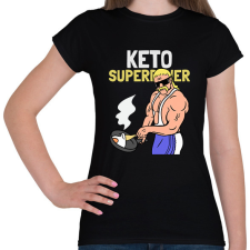 PRINTFASHION KETO SUPERPOWER - Női póló - Fekete női póló