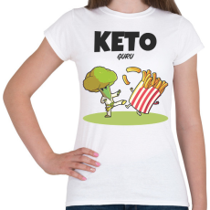 PRINTFASHION KETOGURU - Női póló - Fehér