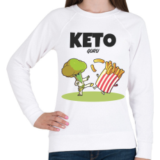 PRINTFASHION KETOGURU - Női pulóver - Fehér