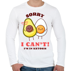 PRINTFASHION ketosis - Férfi hosszú ujjú póló - Fehér