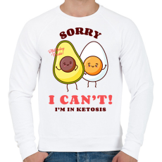 PRINTFASHION ketosis - Férfi pulóver - Fehér