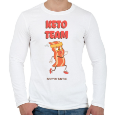PRINTFASHION ketoteam - Férfi hosszú ujjú póló - Fehér férfi póló