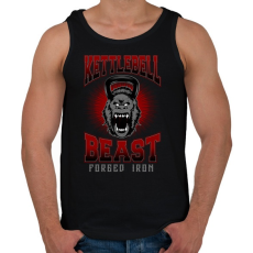 PRINTFASHION Kettlebell szörny - Férfi atléta - Fekete