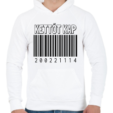 PRINTFASHION Kettőt kap - Férfi kapucnis pulóver - Fehér férfi pulóver, kardigán