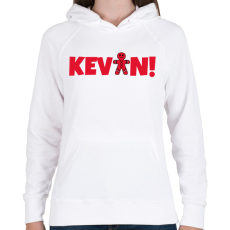 PRINTFASHION KEVIN2 - Női kapucnis pulóver - Fehér