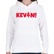 PRINTFASHION KEVIN - Női kapucnis pulóver - Fehér