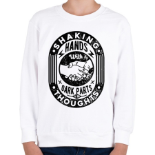 PRINTFASHION Kézfogás - Gyerek pulóver - Fehér gyerek pulóver, kardigán