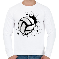 PRINTFASHION Kézilabda  - Férfi pulóver - Fehér férfi pulóver, kardigán
