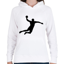 PRINTFASHION kézilabdás - Női kapucnis pulóver - Fehér női pulóver, kardigán