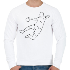 PRINTFASHION Kézilabdázó - Férfi pulóver - Fehér
