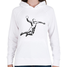PRINTFASHION Kézilabdázó  - Női kapucnis pulóver - Fehér