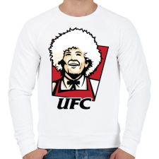 PRINTFASHION KFC Khabib - Férfi pulóver - Fehér férfi pulóver, kardigán