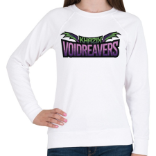 PRINTFASHION Kha'Zix - Női pulóver - Fehér női pulóver, kardigán