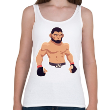 PRINTFASHION Khabib - Női atléta - Fehér női trikó