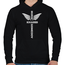 PRINTFASHION Khabib Nurmagomedov - Férfi kapucnis pulóver - Fekete